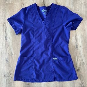 Women's Small Purple Grey's Anatomy Scrub Top
